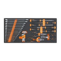 Beta Tools MC10-34 Soft thermoformed tray with tool assortment